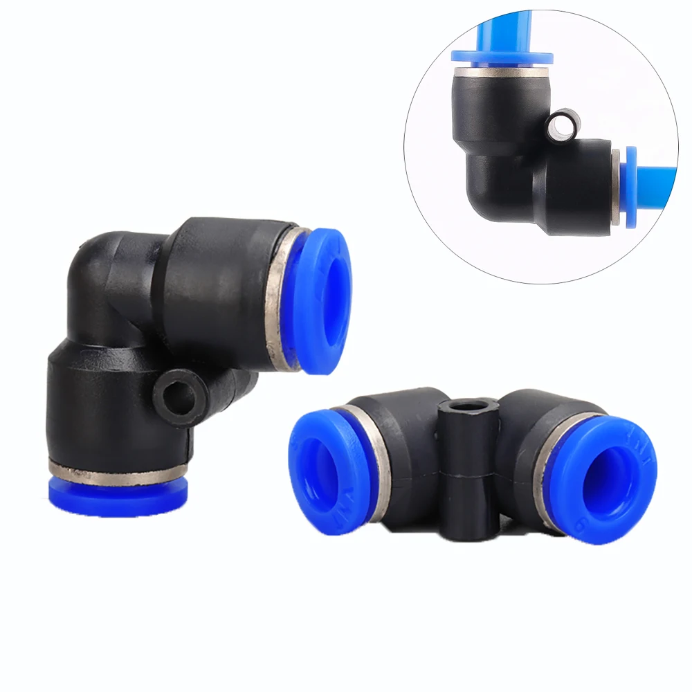 

PV pneumatic quick couplings are used for hose quick couplings L-shaped elbow right-angle pipe joints pneumatic components