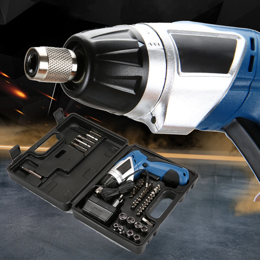 

EU/US/UK 3.6V Cordless Electric Screwdriver Household Rechargeable Screwdriver with Twistable Handle with Lithium Battery