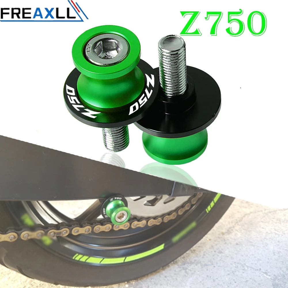 Z750 For KAWASAKI Z750 Z 750 2007 2008 2009 2010 2011 Motorcycle Accessoires Swingarm Slider Spools 10MM Stand Screws Cover