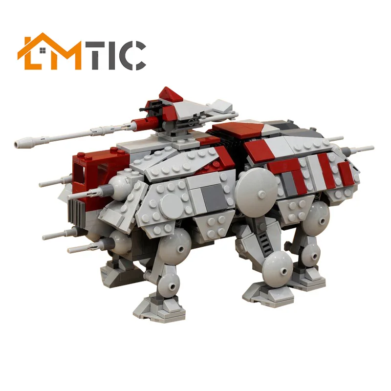 

MOC Star Toys Wars Walking AT-TE Simulation Figures Model Building Blocks Diy 556pcs Bricks Creative Xmas Gift For Christmas