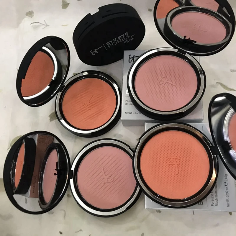Это косметика Bye Pore Blush 2 цвета Румяна для лица макияж щек порошок Минералы Румяна Палитра естественным образом