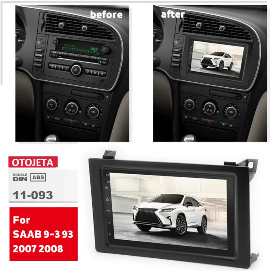 Головное устройство для SAAB 9-3 93 2007 2008 DVD-плеер Авторадио 2 Din Android 10 0 автомобильное