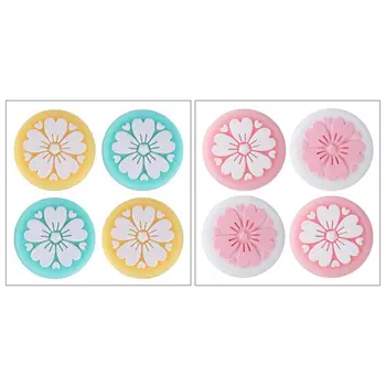 

4PCS Cherry blossoms Joystick Cover Thumb Silicone Caps for Nin-tendo Switch Lite Handle Protective Cover Accessories