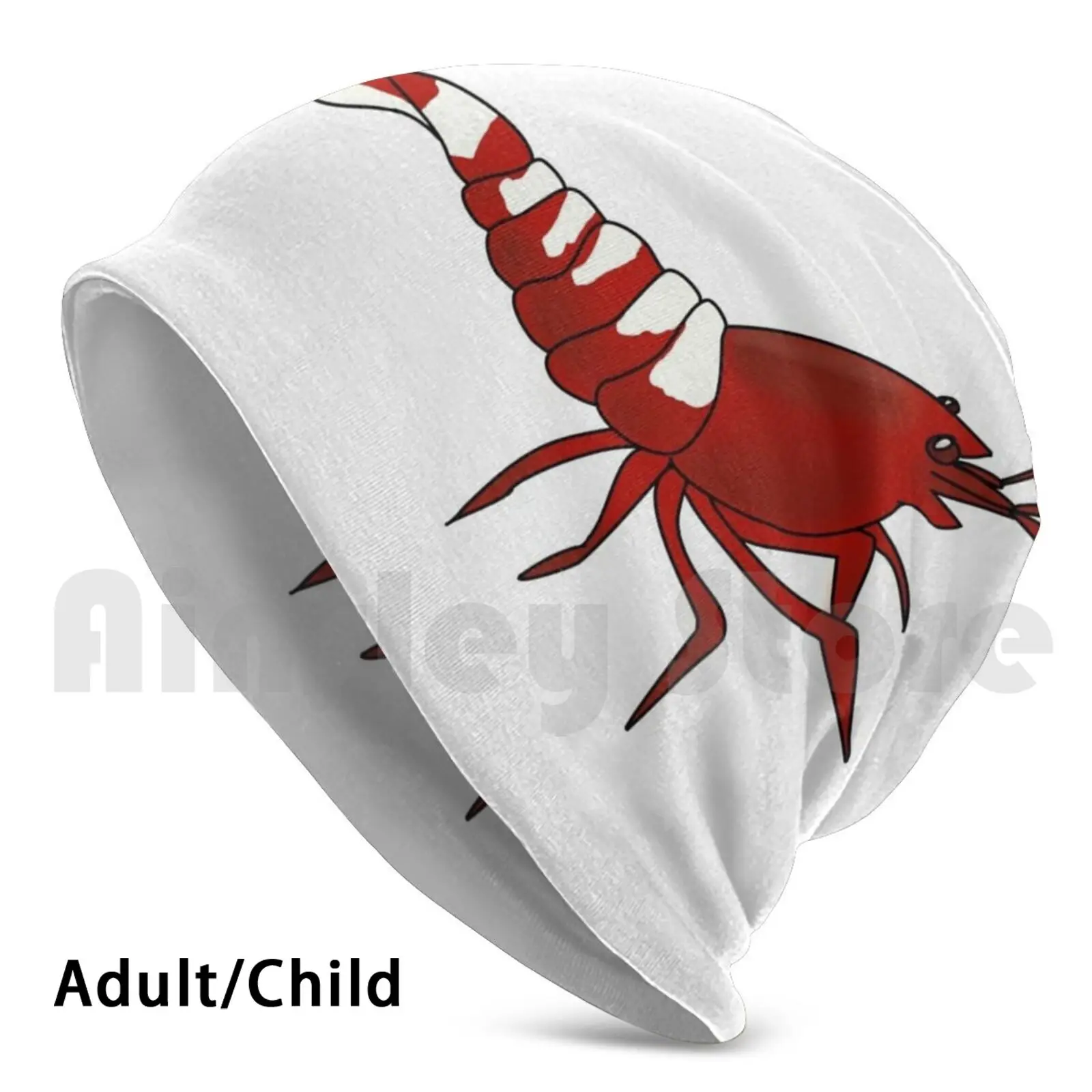 Red Pinto Gamberetti Berretti Cappello Lavorato A Maglia Hip Hop Rosso Pinto Gamberetti Gamberetti Cristallo Natura Caridina Gamberetti Neocaridina