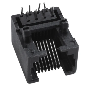 

LBER 20pcs RJ45 8P8C Computer Internet Network PCB Jack Socket Black