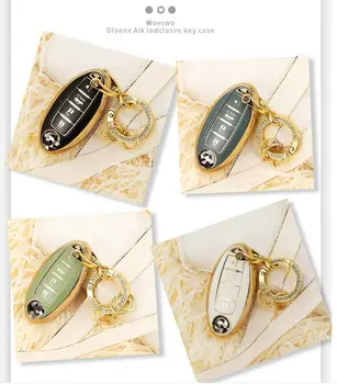 Nuovo TPU Car Key Case Cover Shell Fob per Nissan Qashqai X-Trail T31 T32 Juke J10 J11 Tiida Altima Pathfinder calci per Infiniti - Nuovo TPU Car Key Case Cover Shell Fob per Nissan Qashqai X Trail T31 T32