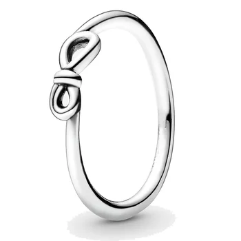 

2020 Newest Authentic 925 Sterling Silver Ring Classic Infinity Knot Rings For Women Birthday Gift Fine DIY Pandora Jewelry