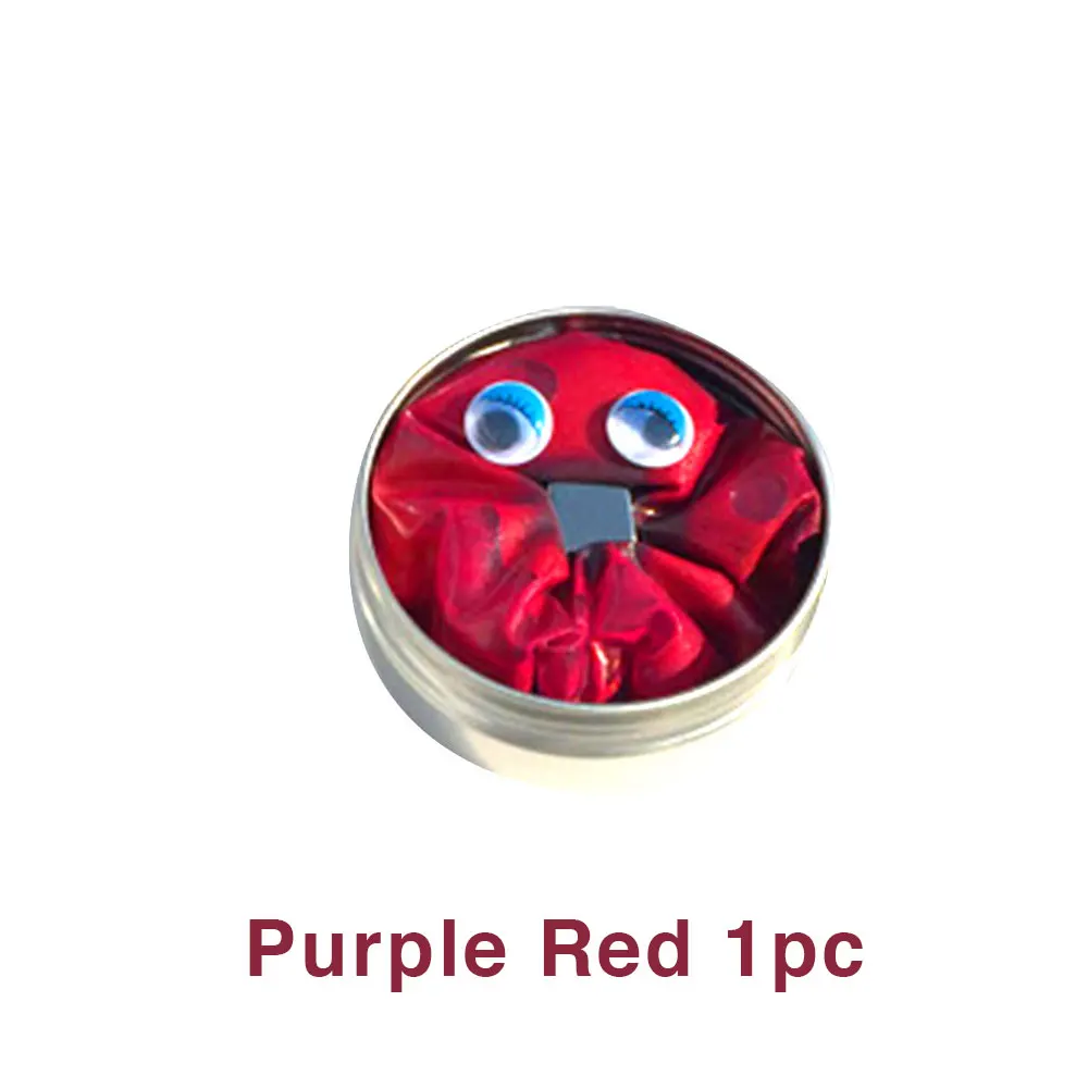 Забавная Магнитная резиновая грязь Сделай Сам Магнитная слизи полимерная умная глина резиновая красочная Новинка антистрессовая игрушка слизи игрушки для детей - Цвет: Purple Red 1pc