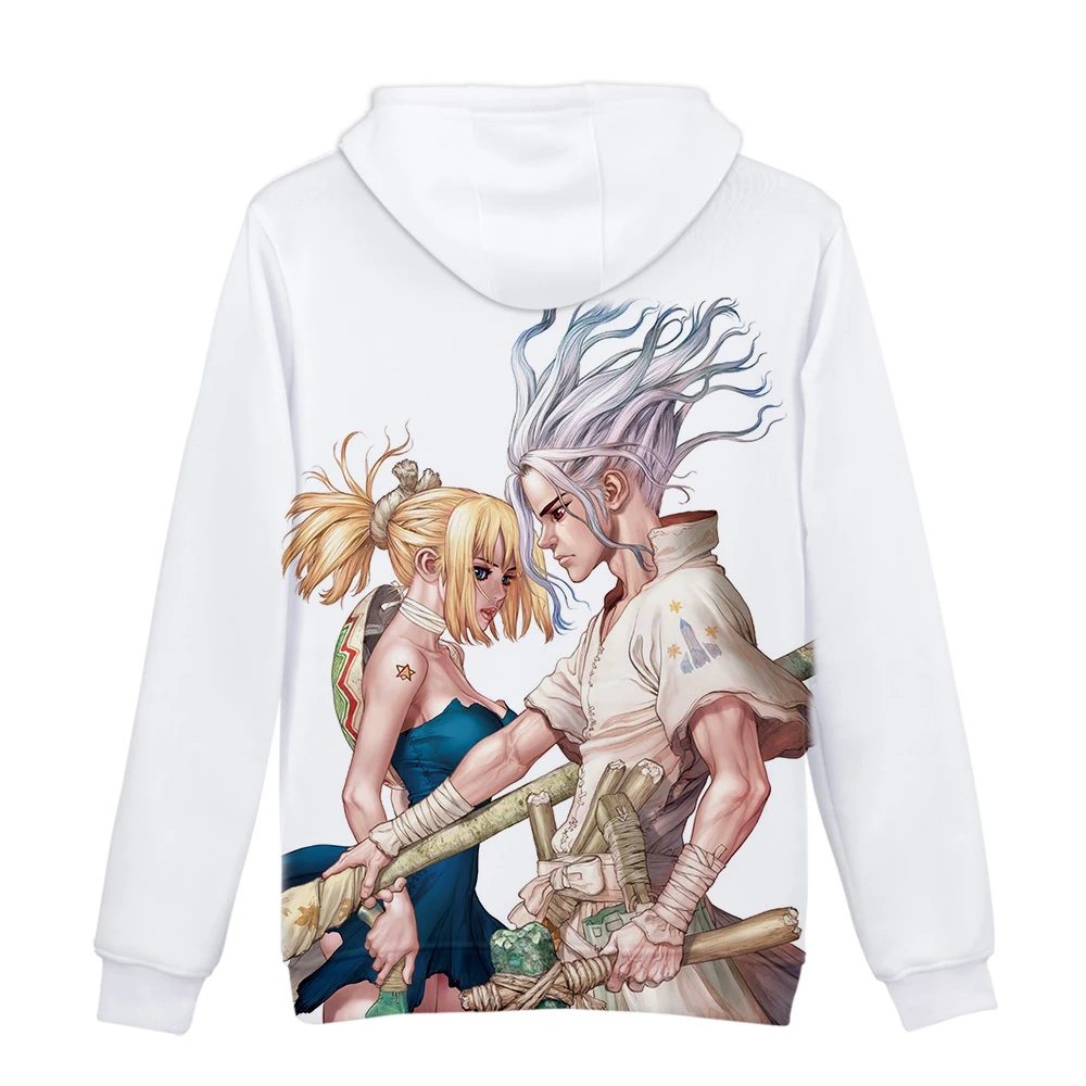 Drstone/толстовки с 3D принтом; толстовки с капюшоном с аниме Dr stone; горячая распродажа; подростковая одежда с героями мультфильмов