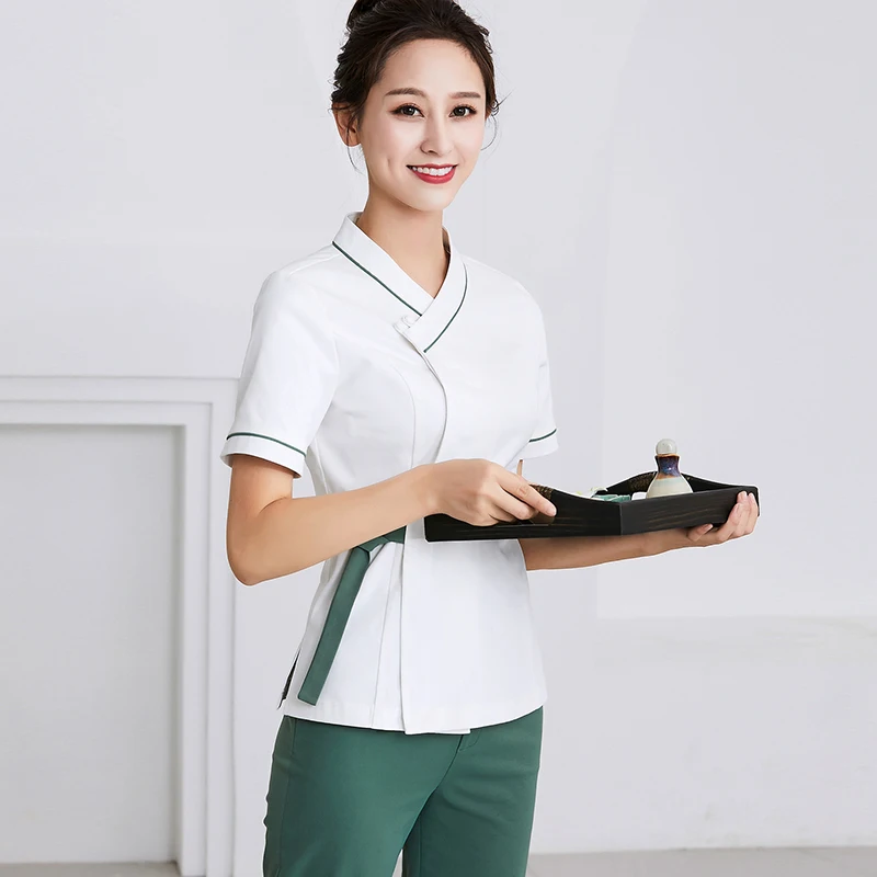 spa uniform medical uniforms scrub clothes set dental clinic beauty salon nurse uniform horeca clothes waiter clothes - Цвет: color1