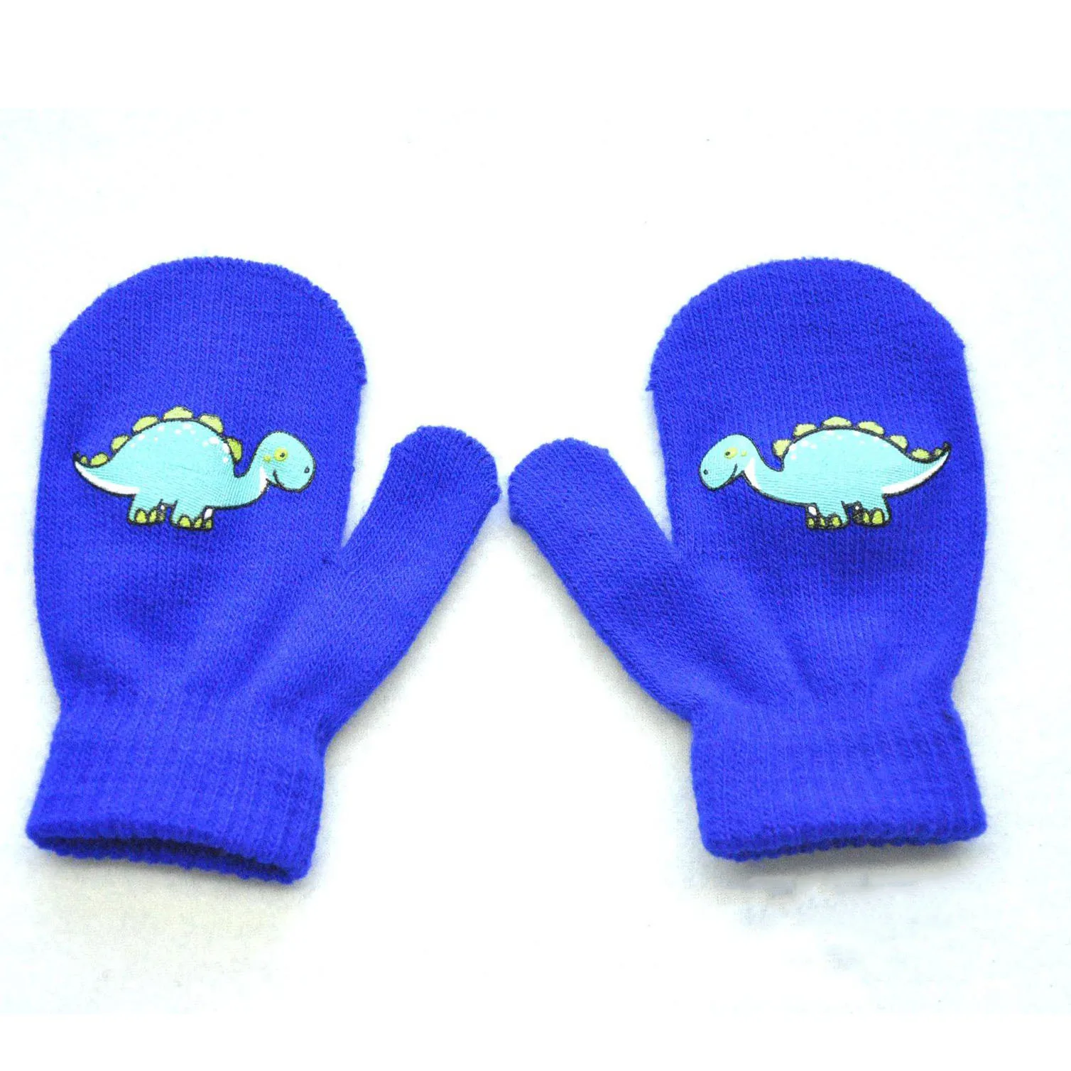 Children's Finger Toothbrush 1 Pair Cartoon Anti-grasping Warm Gloves Protection Baby Mitten Cute Unisex Girls Boy Cute Kawaii Dinosaur Newborn Love Face pacifier for baby Baby Accessories