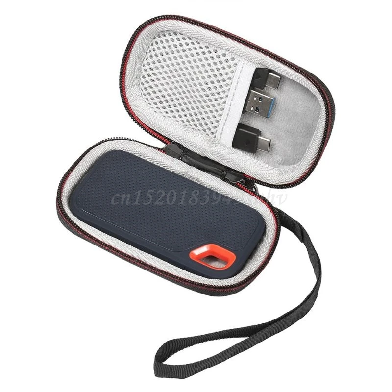 Funda de transporte para disco duro, bolsa de almacenamiento para SanDisk de 250GB/500GB/1TB/2TB SSD SDSSDE60