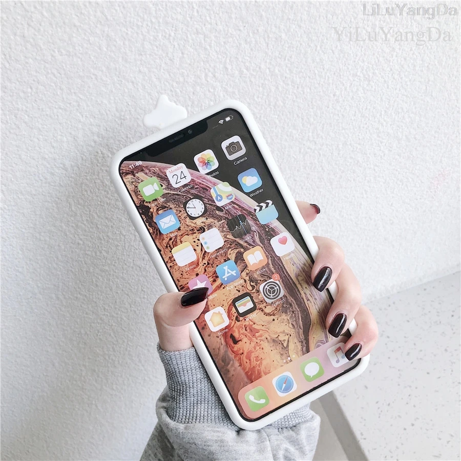 3D мультяшный милый снеговик Олаф чехол для телефона для iPhone 6 6s 7 8 Plus X XR XS 11 Pro Max Мягкий силиконовый чехол s Coque Fundas