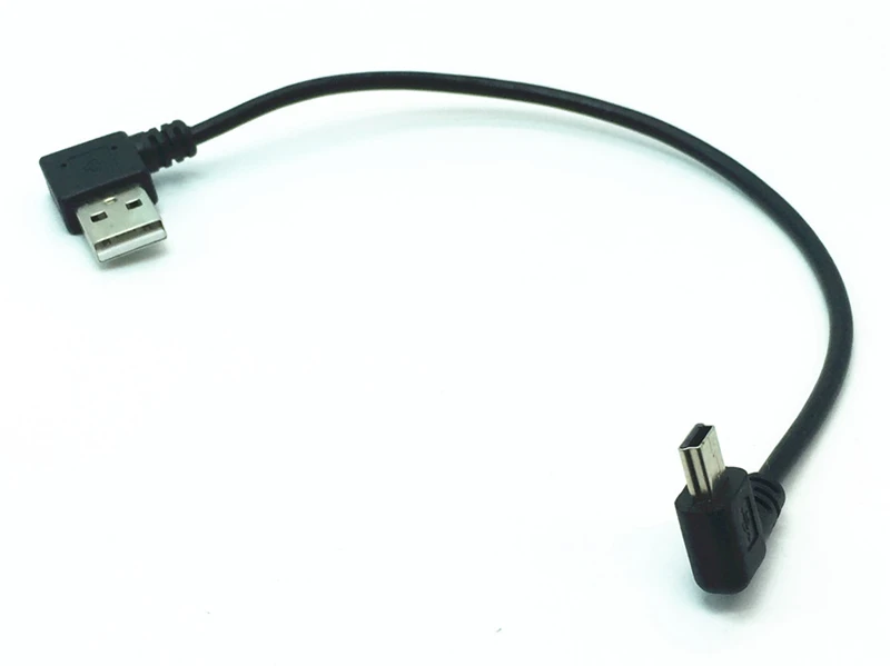 Кабель для зарядки Mini USB, с угловым штекером под 90 градусов, для ...