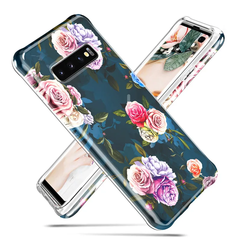 02 Передняя и задняя 360 Защитная Прозрачная крышка для samsung s10 note10 Plus кристальный блеск ТПУ Силиконовый противоударный Броня гибридный полный корпус - Цвет: 02