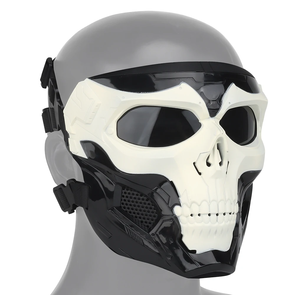  Outry Máscara de calavera Airsoft, máscara de cara