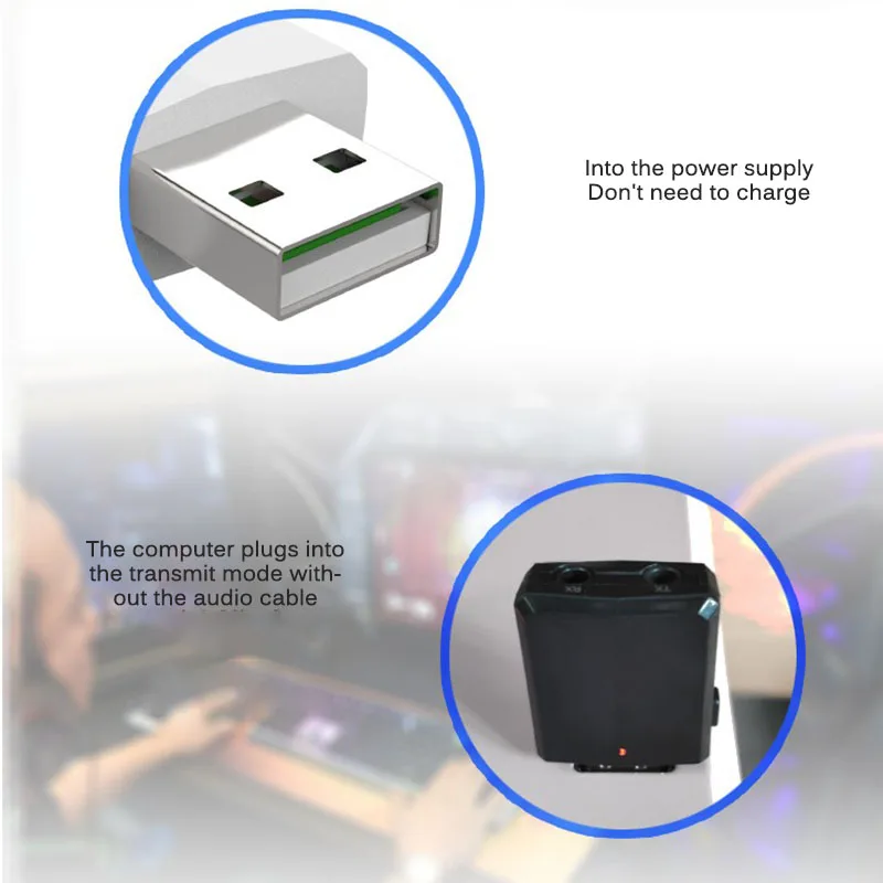 AOZBZ 3 в 1 Bluetooth 5,0 аудио приемник передатчик Мини 3,5 мм разъем AUX USB стерео музыкальный адаптер для ТВ автомобиля ПК наушники