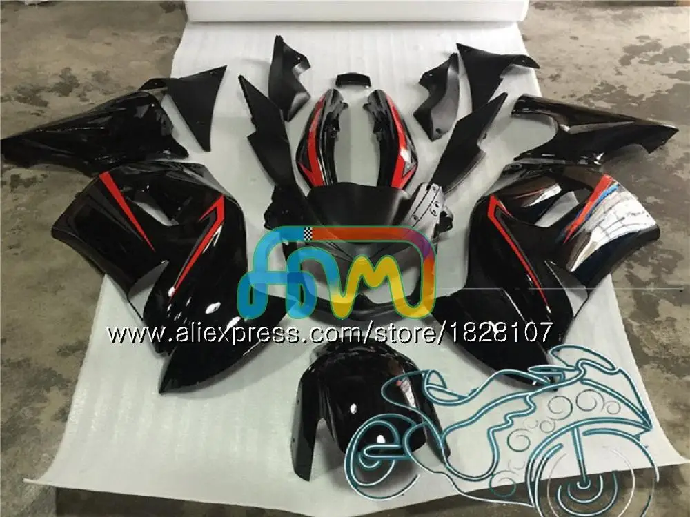 Верхний корпус для KAWASAKI 650R ER6 F 650 жемчужно-Синий R ER 6 F ER6F 06 650R-ER6F 6BS. 6 ER-6F ER 6F 06 07 08 2006 2007 2008 комплект обтекателей - Цвет: No. 19