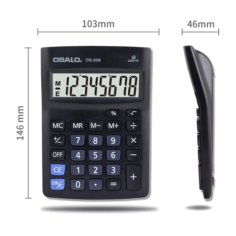 New Classic desktop office calculator osolo 8 digit large flat calculator Coin Batteries calculadoras scientific calculator 2