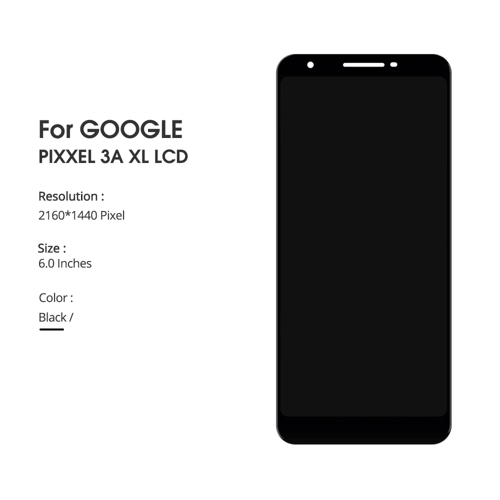 Для 6," Google Pixel 3a XL ЖК-дисплей сенсорный экран дигитайзер сборка запасные части для htc Pixel 3A XL черный дисплей