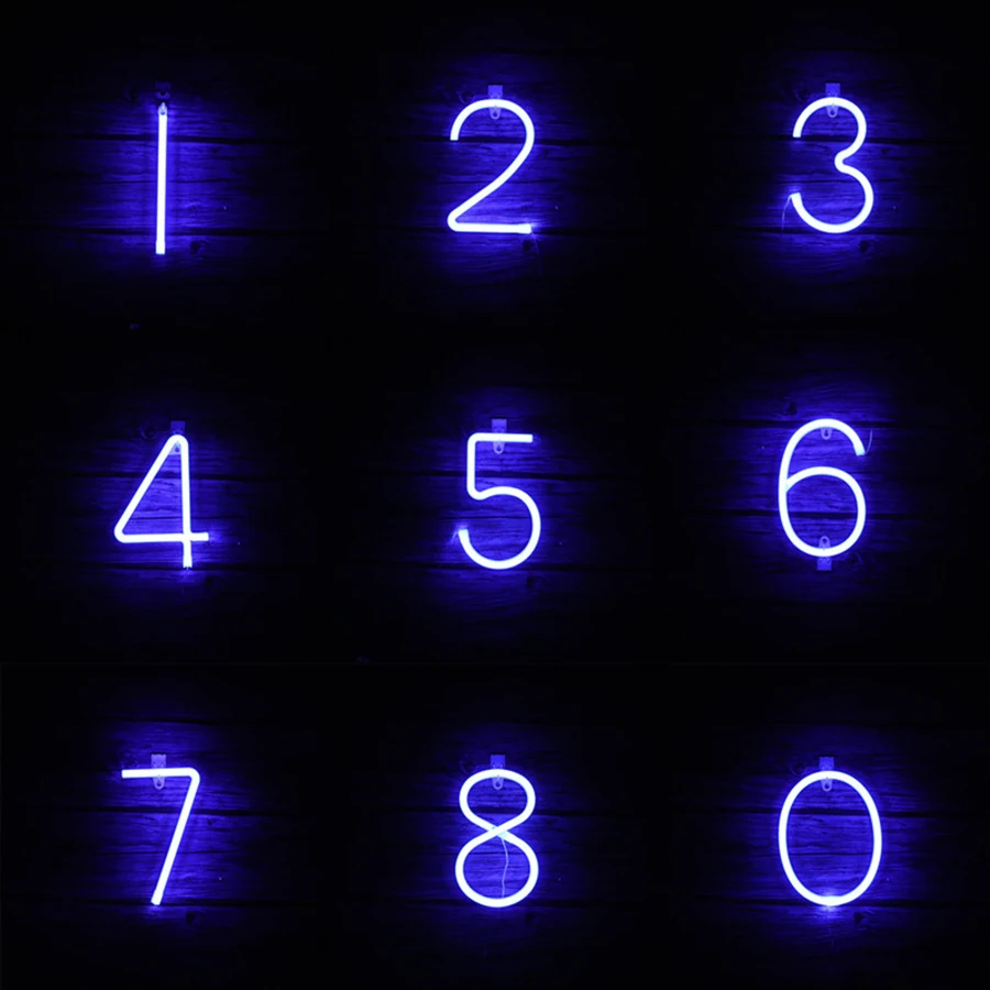 Alphabet Letter Neon Sign Light LED Strip Lamp Nightlight DIY LOVE HELLO OPEN BIRTHDAY PARTY Decor Room Shop Wedding Confession