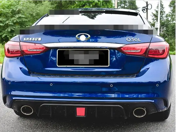 Задний спойлер для Q50 2018 2019 ABS задний бампер диффузор Infiniti Q50L|Спойлеры и крылья| |