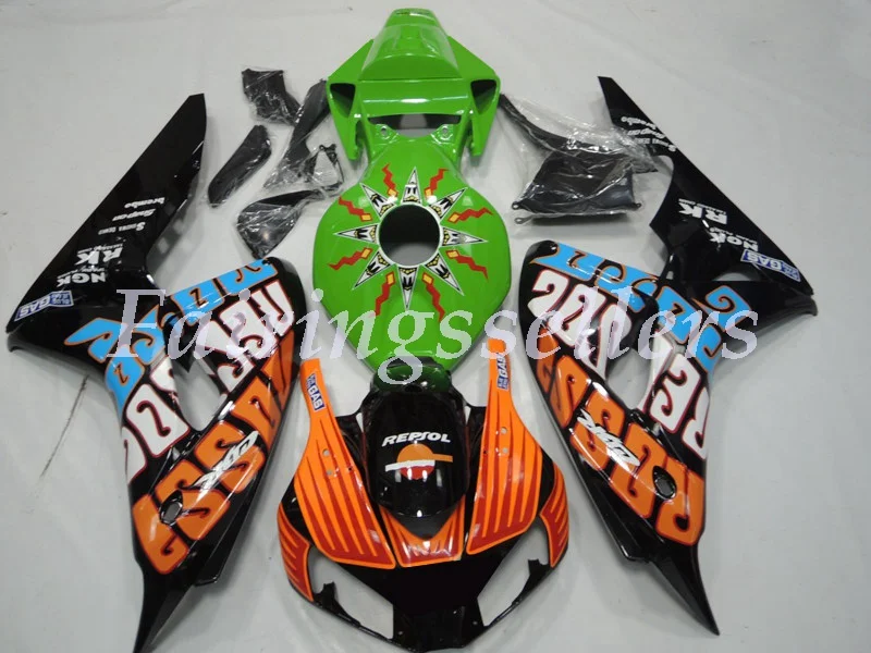 Литьевая Форма ABS Полный комплект обтекателя Подходит для Honda CBR1000RR 06 07 2006 2007 1000RR Обтекатели глянцевый черный