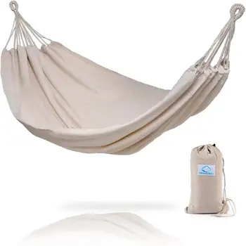 

Hammock Sky Brazilian Double Hammock - Two Person Bed for Backyard, Porch, Outdoor and Indoor Use - Soft Woven Cotton Fabric