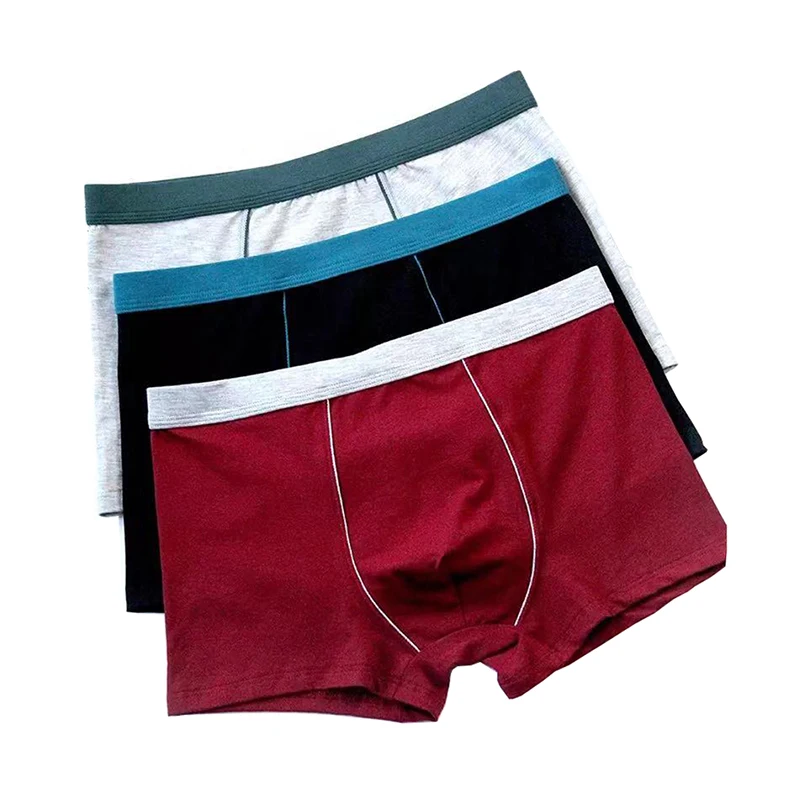 4Pcs/Lot Plus Size Men Cotton Boxers Shorts Homme Breahable Underwear Man Flexible Comfortable Solid Boxershorts Large XL-5XL