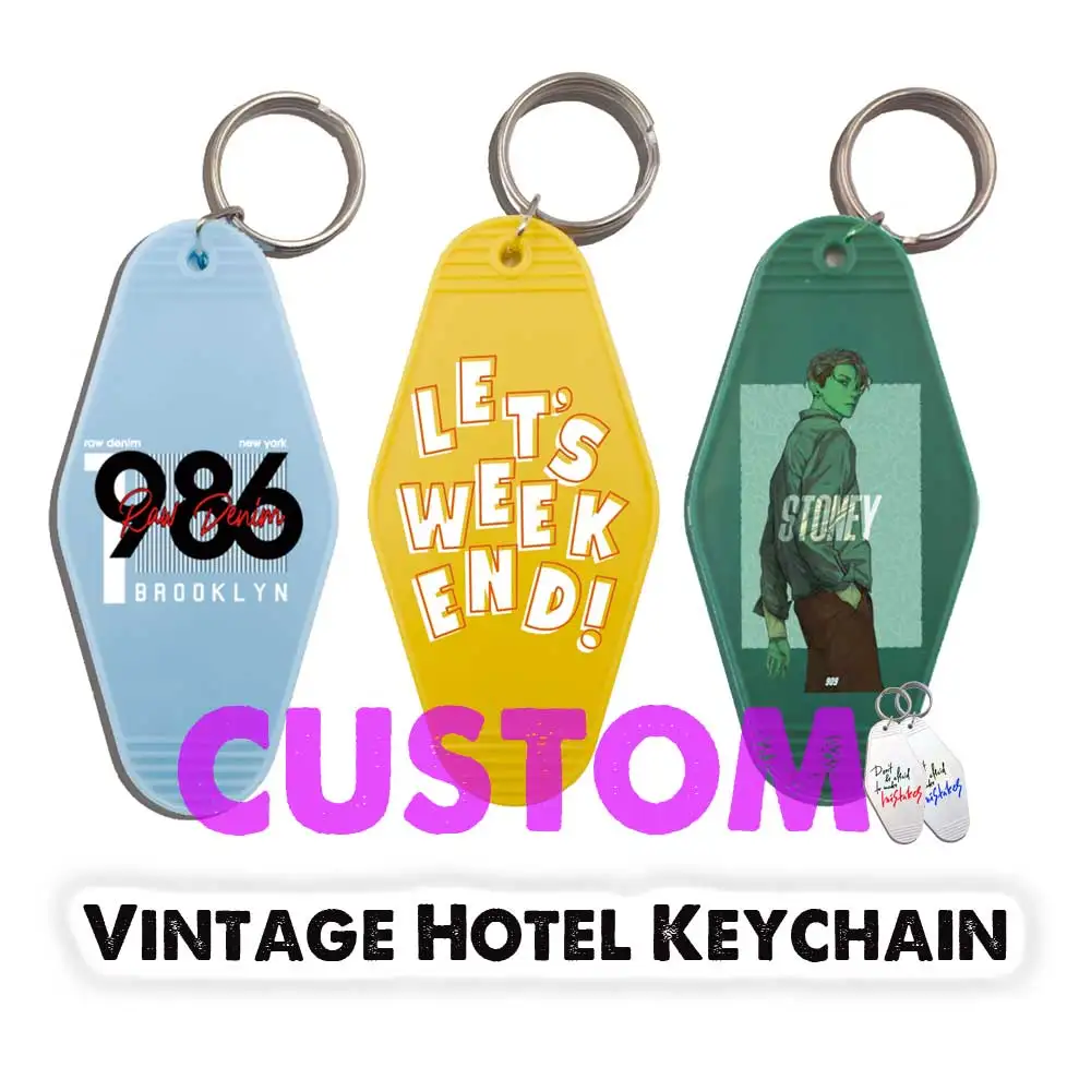 Personalized Vintage Hotel Key Chain,Gift Ideas,Personalized,Gift
