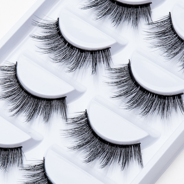 Makeup Thick Long Eye Lashes Handmade Mixed Mink False Eyelashes Dolls Handmade Soft Full Strip Lashes