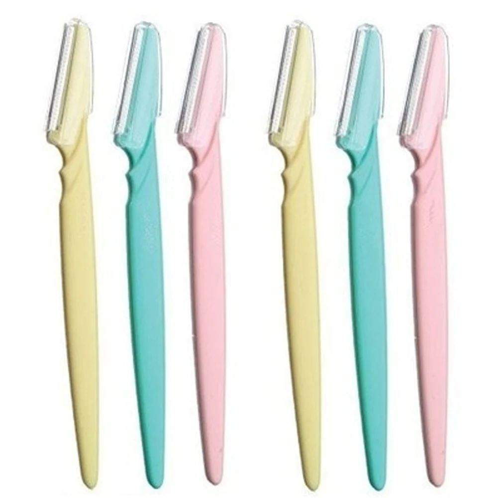 

6pcs Simple Eyebrow Razor Women Makeup Facial Tool Eyebrow Grainer Trimmer