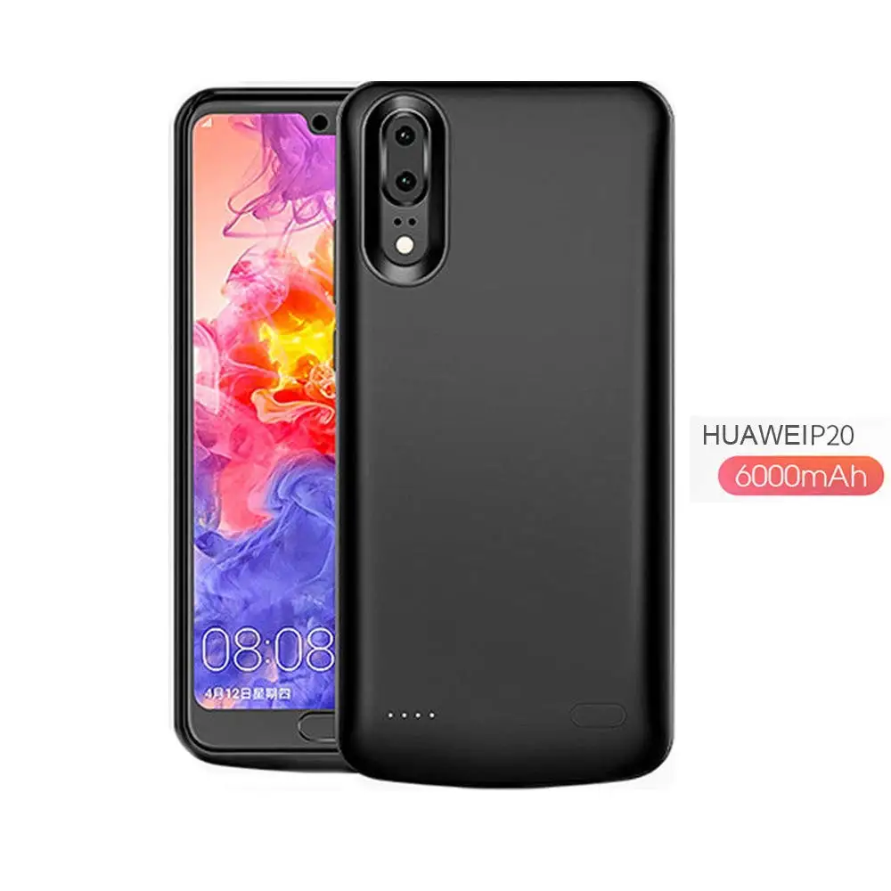 6000mAh аккумулятор чехол для huawei P30 P20 Pro Силиконовый противоударный зарядное