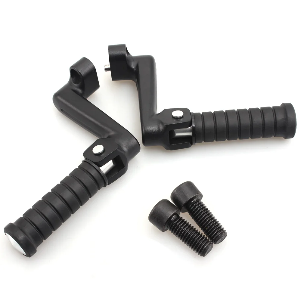 Motorcycle Black Aluminum Passenger Foot Pegs Footrest for Indian 14 20 Chieftain Classic Dark
