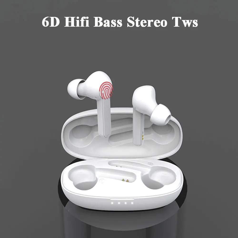 6D, глубокий бас, стерео, беспроводные, Bluetooth наушники, Hifi наушники, Спортивная гарнитура, свободные руки, наушники с микрофоном, зарядная коробка