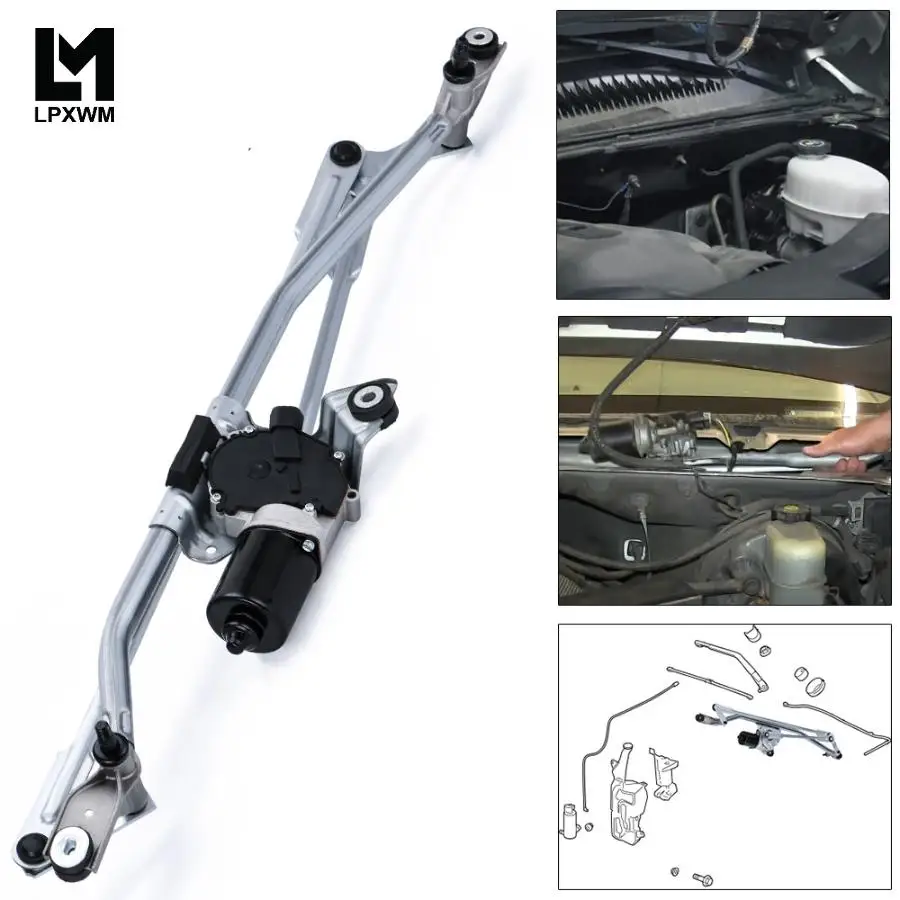 

Windshield Wiper Linkage Front Motor Module Asm Washer Component For 07-14 GM Cadillac Chevy 23328193 WSS07