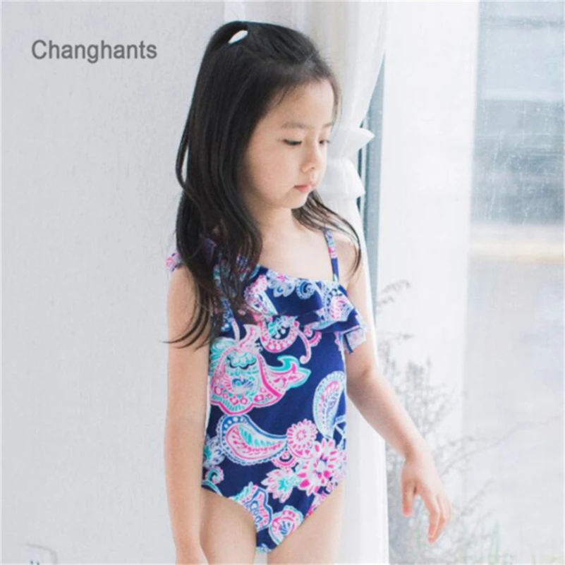 child toddler swimsuit girl/'s summer swimwear beachwear ruffles dots 2 4 6 8 10