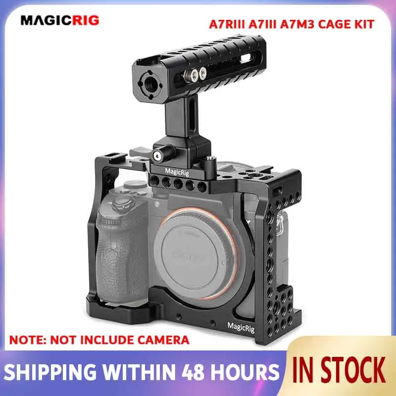 Kit Gabbia Per Fotocamera Dslr Magicrig Con Impugnatura Nato Regolabile E Guida Nato Per Fotocamera A7Ii / A7Iii /A7Sii /A7M3 /A7Rii /A7Riii