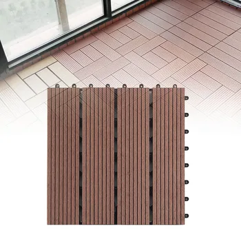 

Anti-Corrosion Tiles Eco-friendly Waterproof Outdoor Patio 30x30cm DIY Splicing Easy Fit Floor Decking Terrace Garden Balcony