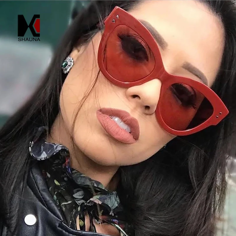 Женские и мужские солнцезащитные очки SHAUNA с градиентными линзами в стиле ретро