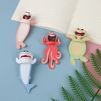 

Animals Squashed Shark Octopus Turtle Bookmarks Funny DIY Decoration