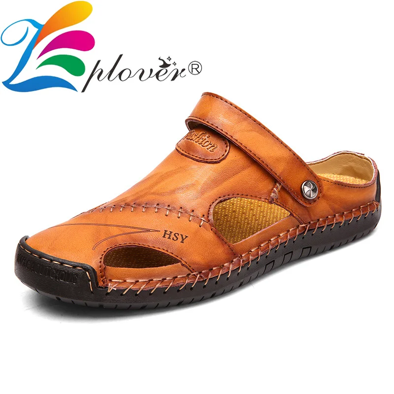 

Classic Summer Shoes Men Sandals Genuine Leather Men Shoes Non-slip Beach Sandals Soft Comfortable Outdoor Men Beach Slippers