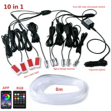 Tira de luces de neón con Control remoto por aplicación Bluetooth, luz de fondo LED con Control remoto, consola central automática, Lámpara decorativa para puerta