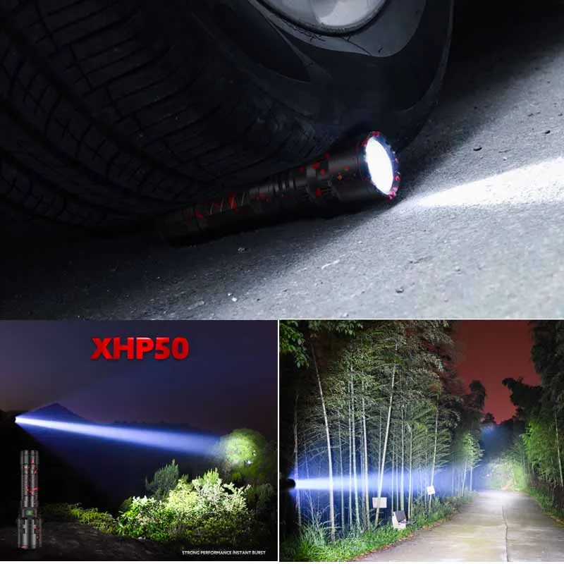 Мощный XHP50 80000LM светодиодный фонарик Xlamp алюминиевый охотничий L2 водонепроницаемый 5 режимов фонарь Lanterna использовать аккумулятор 18650 26650