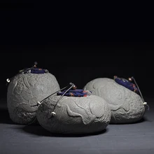 Прямые продажи Имитация Рок тисненый Лотос керамическая домашняя гайка кофе бобы чай уплотнение влаги хранения декоративный контейнер