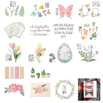 

Dinosaurs Wings Flowers Craft Metal Cutting Frame Templates Scrapbooking Embossing Paper Cards Photo Album Craft Stencils Dies