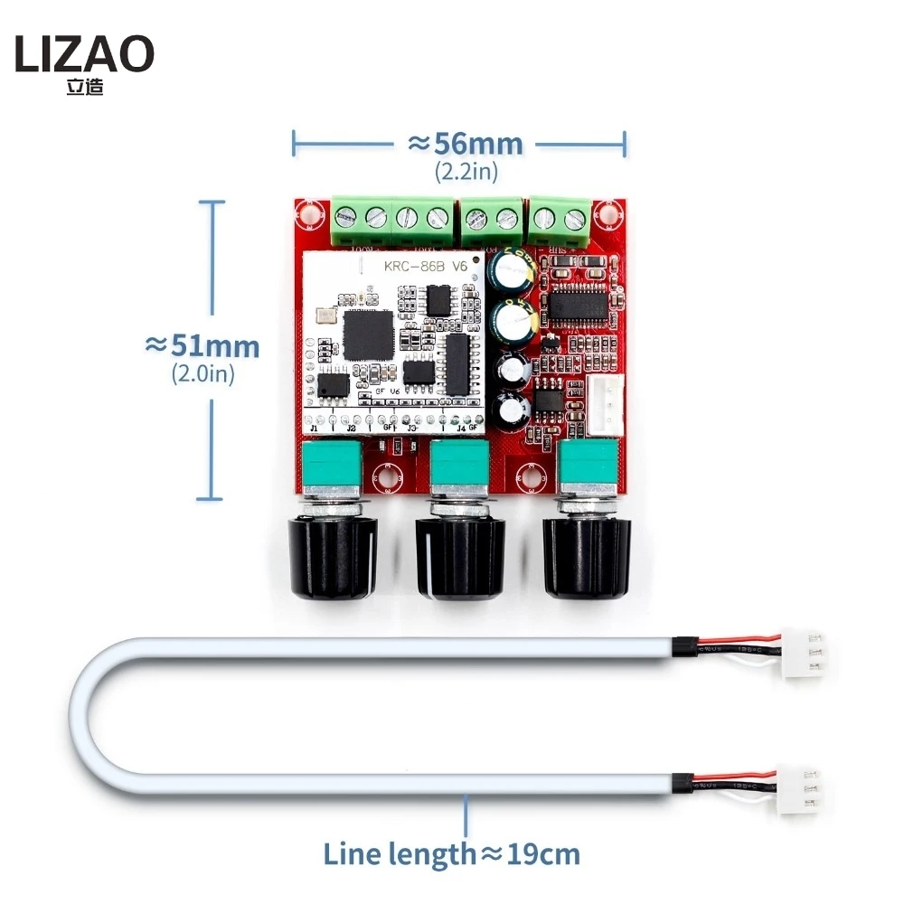 TPA3110D2 2.1 Channel Bluetooth 4.1 Digital Amplifier Board 2 x 15W + 30W  with Volume Controls