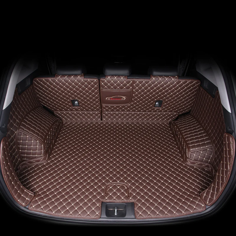Leather Car Trunk Mat For Hyundai Tucson 2019 2020 Suv Cargo Liner
