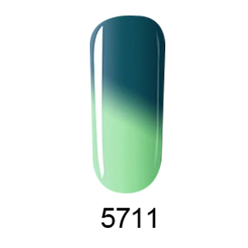 Температура изменить лак для ногтей пластиковая бутылка 8 мл резкий запах зеленый набор 29 цветов - Цвет: 5711
