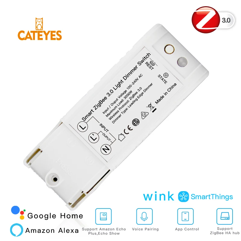 Пульт дистанционного управления для умного дома Cateyes ZigBee 3.0 LED светильник диммер